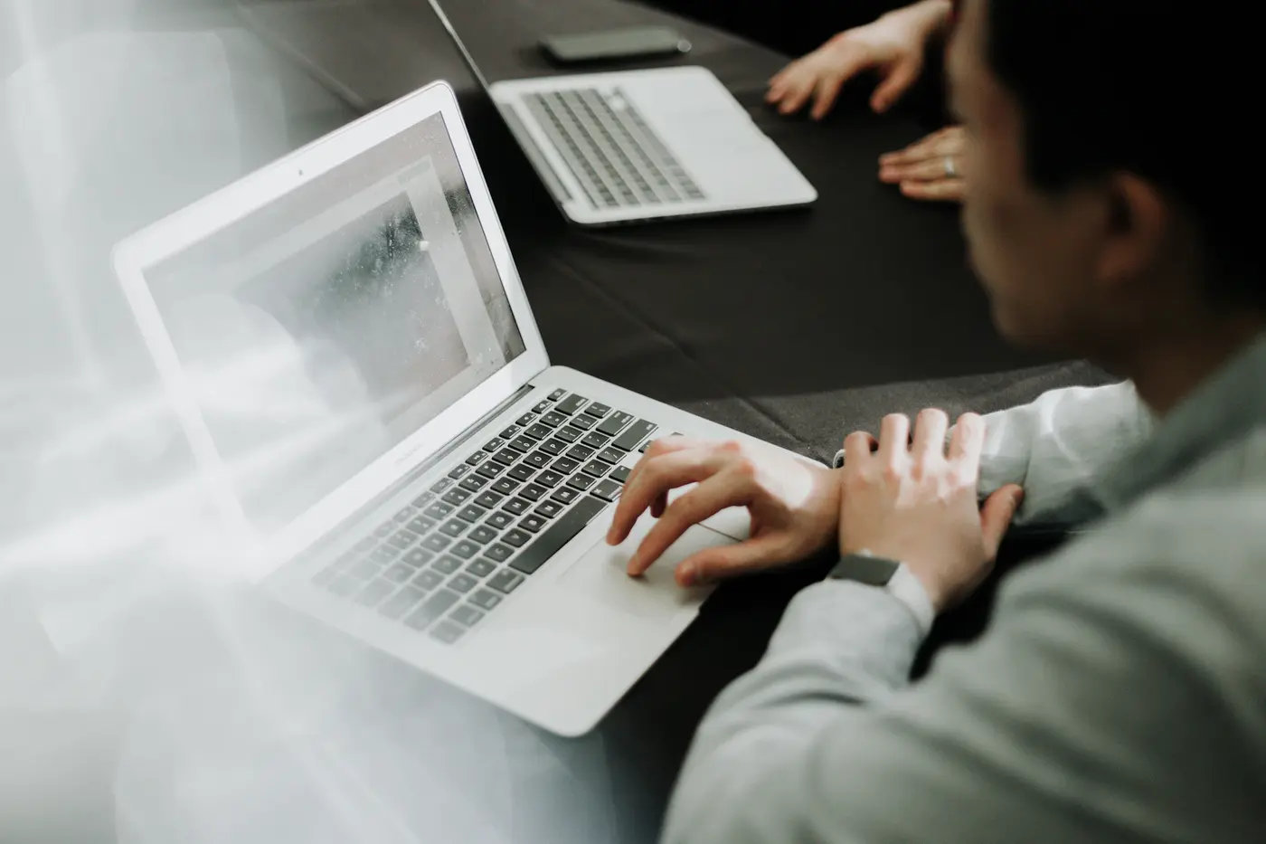 A seller reviewing context before a buyer conversation